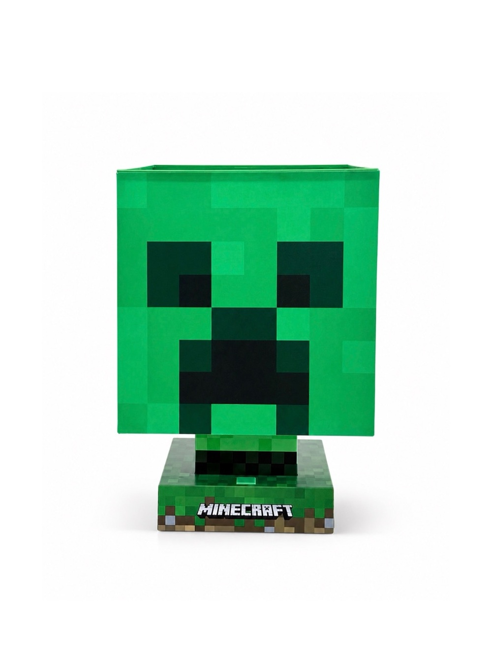 Minecraft Creeper Pixel Head Lamp - Green
